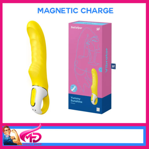 Satifyer Vibes |  Yummy Sunshine 12 Speeds  9" Waterproof Usb Vibrator Yellow
