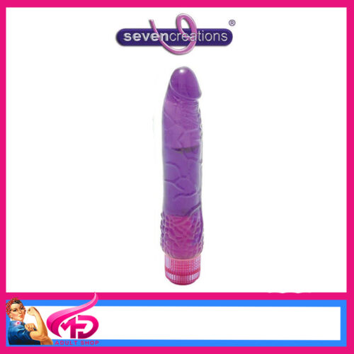 H20 | Patriot Jelly Feel 9" Vibrator Battery Operated Multi Speed Penis Purple
