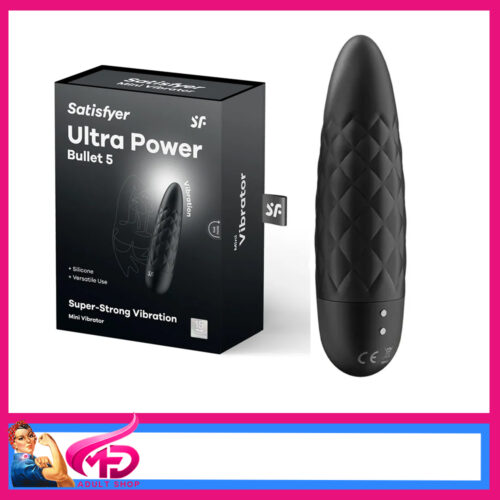Satisfyer | Ultra Power Bullet 5 Usb 4" Vibrator 10 Speeds Waterproof Black