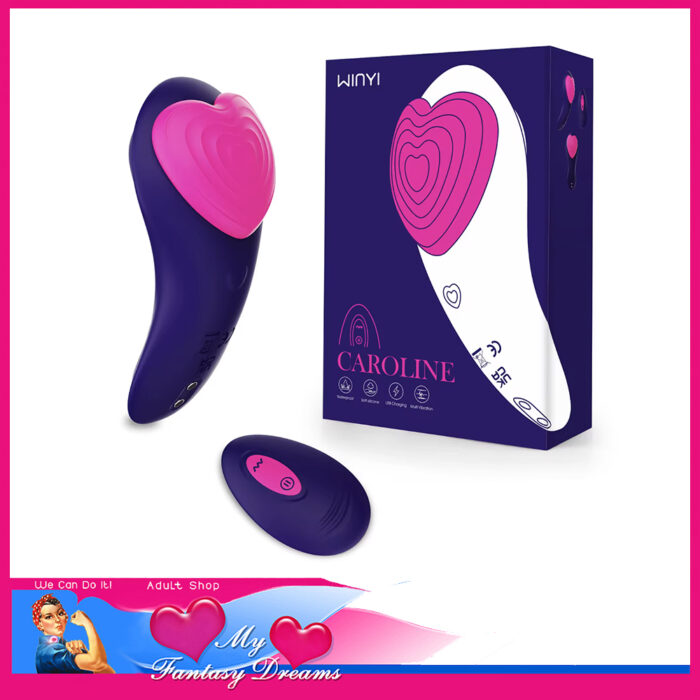 Winyi | Caroline Magnetic Panty Vibrator Usb Remote Control 9 Speeds 8.9cm Silicone