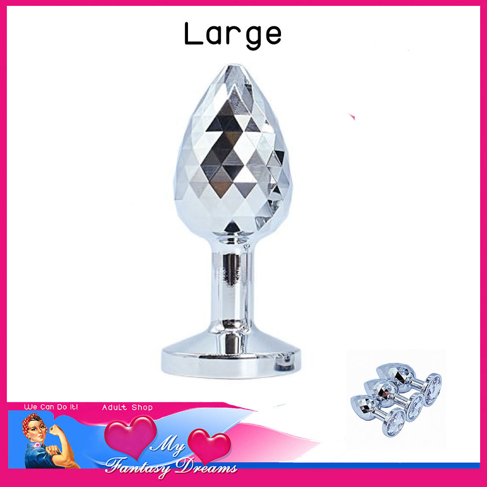X Cite Products | Gem Mirror Ball Large 9cm x 4cm Anal Plug Heavy Metal Stainless Steel Silver