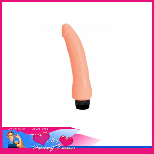 Perfect Pleasures | Vibrator Battery Operated Twist Multi Speed 8.5" Pvc Beige