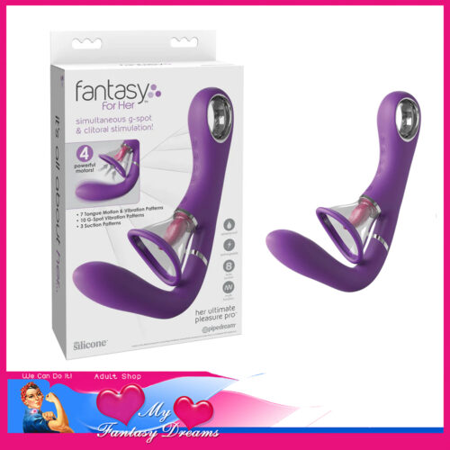 Fantasy For Her - Pleasure Pro 4 Motors Licking Suction 24.6cm Probing Oral Sex Usb Vibrator