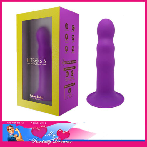 Hitsens 3 | Adrian Lastic Silicone7" Dildo Temperature Reactive Silixpan Suction Cup Purple
