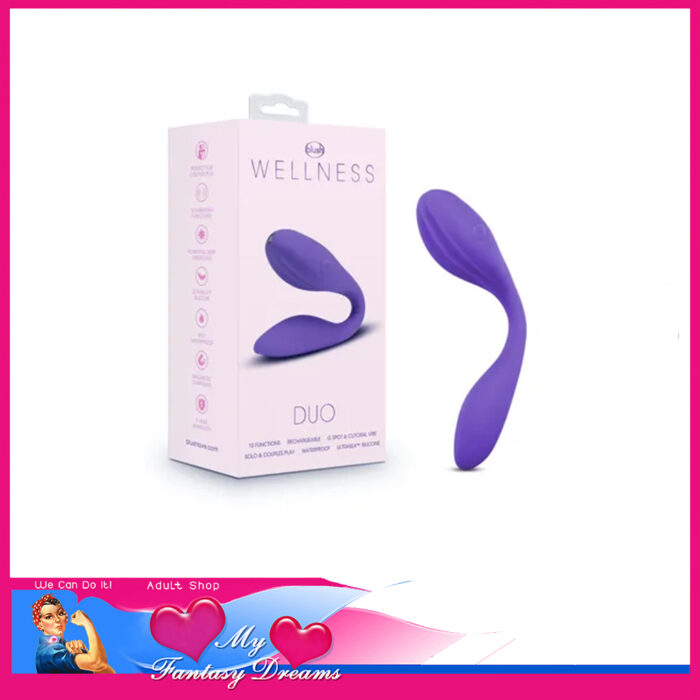 Wellness - Duo 10 Speed Usb Vibrating Flexi Probe 16.5cm Supple Silicone Purple