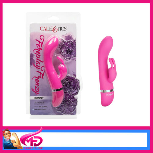 Calexotics Foreplay Frenzy Battery 12 Speed 7.5" Vibrator 2 Motor Pink