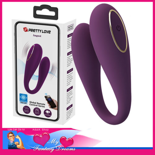 Pretty Love | August 12 Speeds Vibrator Usb 6.5" Optional Global App Purple