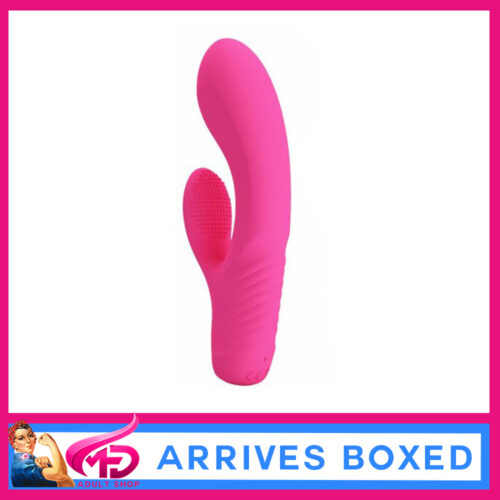 Pretty Love  - Tim - 12 Speed Dual 15.5cm Mini Vibrator Usb Silicone 2 Motors Hot Pink