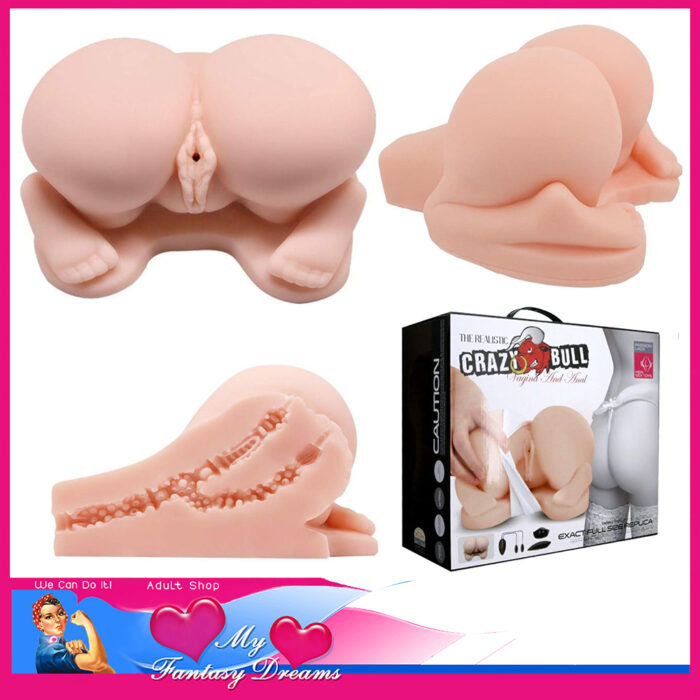 Crazy Bull - Realistic Vagina & Anal Humper Vibrate Masturbator 21cm x 20.5cm Chunky!