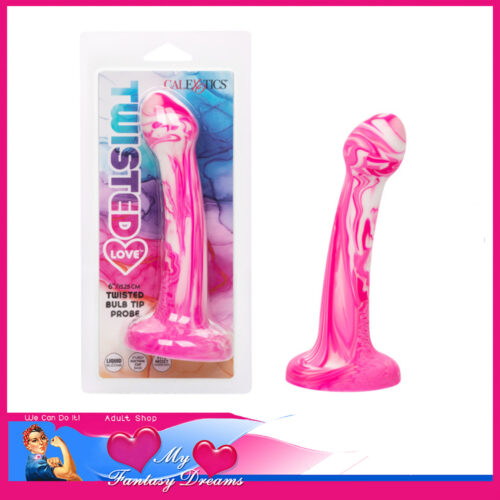 Calexotics - Twisted Love Liquid Silicone Solid Flat Base Dong 5.5" Insert Pink