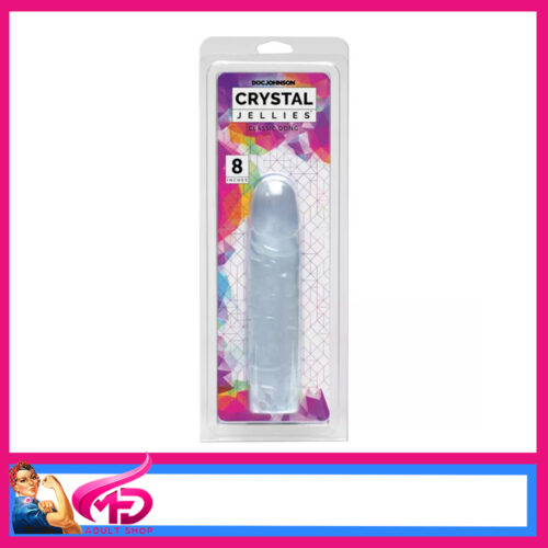 Crystal Jellies by Doc Johnson - 8 Inch Classic Dong Pvc Clear