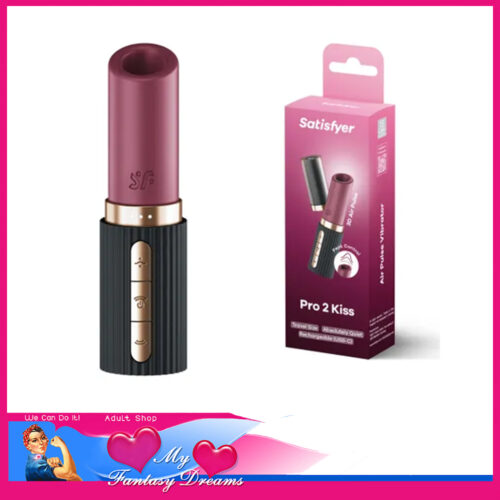 Satisfyer | Pro 2 Kiss 30 Level Air Wave Use While Lovemaking Discreet Slim Lipstick Size