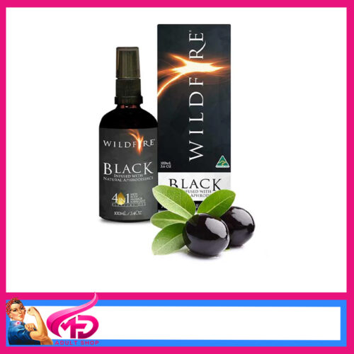 Wildfire | Massage Oil Bold Black Bergamot Woody Scent Olive Oil Base 100ml