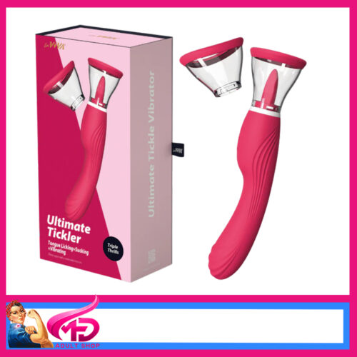 Laviva | Ultimate Tickler 10.23" Vibrator Usb Tongue Teaser Pussy Pump Pink