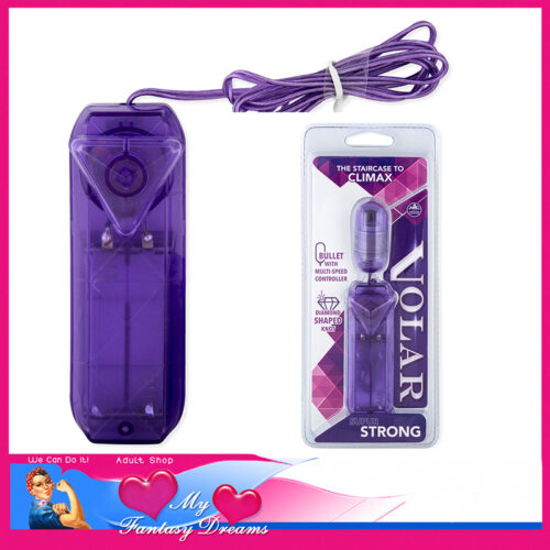 Volar | Strong Corded Battery Mini Clitoris Multi Speed Hard Egg Vibrator Abs | Purple