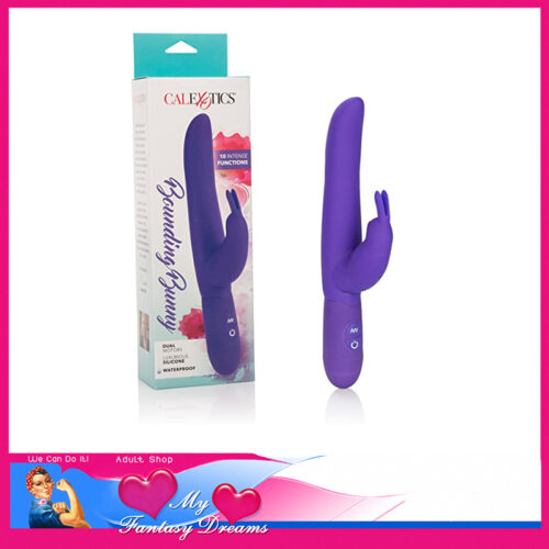 Bounding Bunny - Dual 2 Motor 10 Speed 8.5" Vibrator Silicone Purple