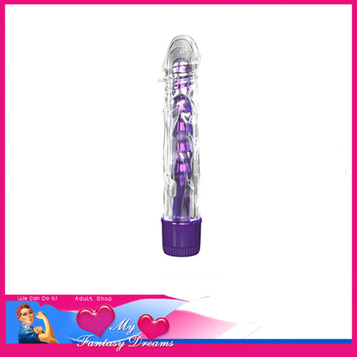 Classix | Mr Twister Multi Speed Tpe Jelly Solid Inner 6.5" Penis Vibrator Clear Purple