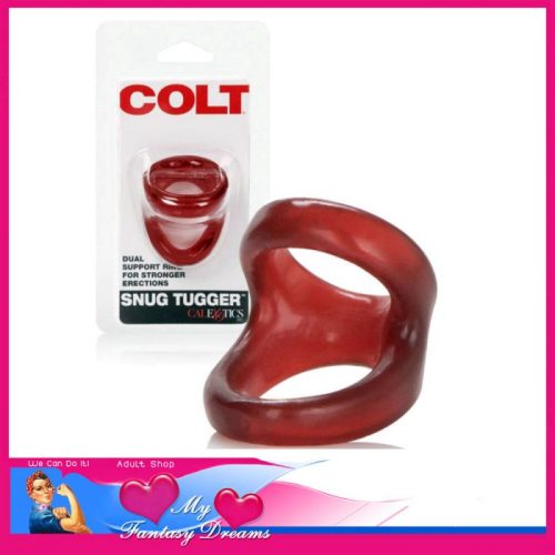 Colt | Snug Tugger Dual Penis And Ball Ring Support Red