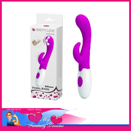 Pretty Love | Arthur Roller Ball 3 Level Dual G Spot 7.5" Vibrator 7 Speed Silicone Purple