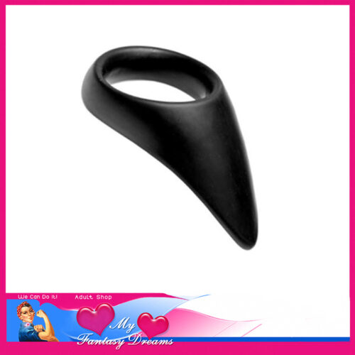 Silicone Teardrop Base Cock Ring Taint Teaser 50mm Purple