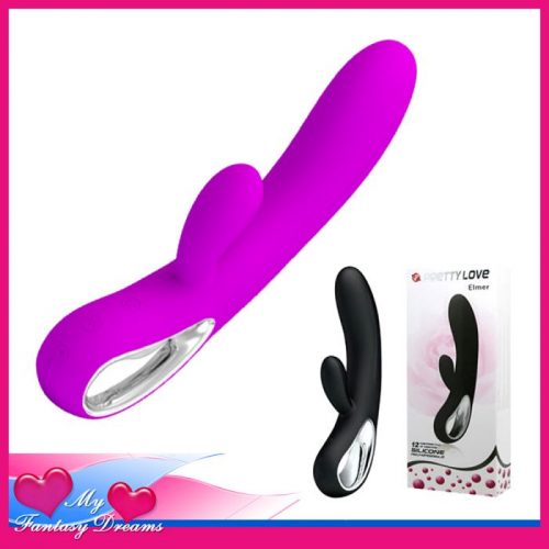 Pretty Love - Elmer Dual Motor 12 Speed Usb Recharge PURPLE Vibrator