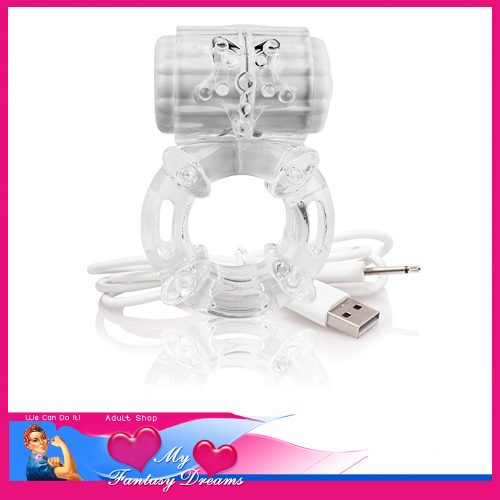 Screaming O - Charged Big O - Jelly Usb 4 Speed Cock Ring Tight clear