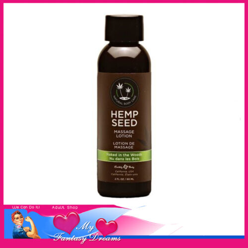 Hemp Seed - Massage Lotion 60ml Scented Flavour White Tea & Ginger Naked In The Woods