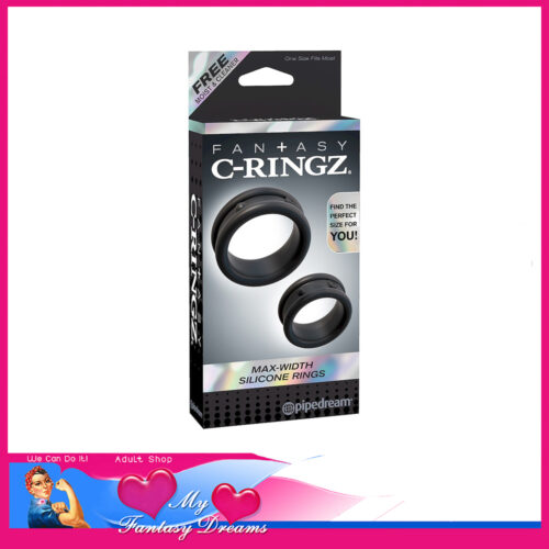 C-RINGZ - MAX-WIDTH TWIN SILICONE COCK RINGS