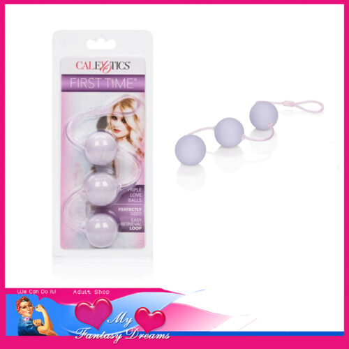 First Time | Love Balls Triple Lover Purple Kegel Balls 1"Wide Each