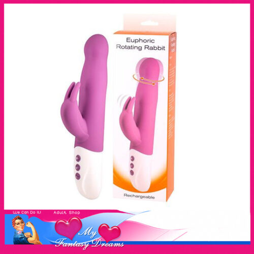 Euphoric Rotating Rabbit - 23.4cm Usb Silicone 7 Speed
