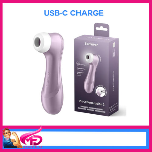Satisfyer | Pro 2 Gen 2 | Purple Air Wave 11 Speed Suction Toy Usb-C