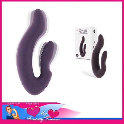 Hayden | Couples 2 Motors Usb Flexible Petite Vibrator 10 Speed 11cm Insert Silicone Purple
