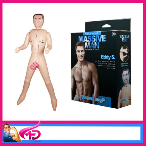 Massive Man 154cm Eddy S Inflatable Male 19cm Erect Penis Blow Up Doll