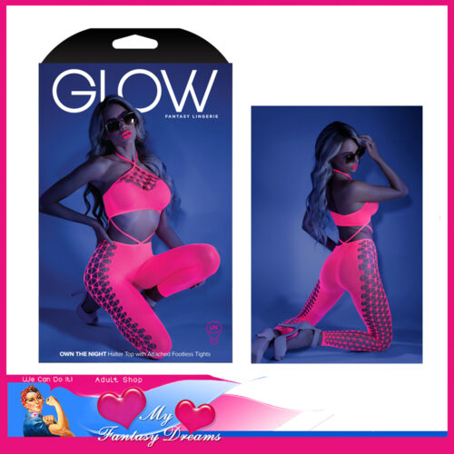 neon footless hot pink body stocking