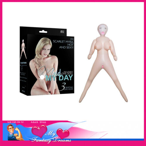 Maid My Day | Blow Up Doll Scarlet Myra Inflatable Sex Doll Printed Face 1.57m Pvc