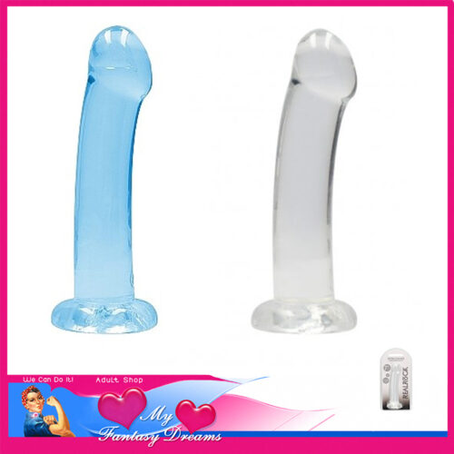 Realrock - 7" Bulbous Tip Anal Plug Dildo Suction Cup - BLUE