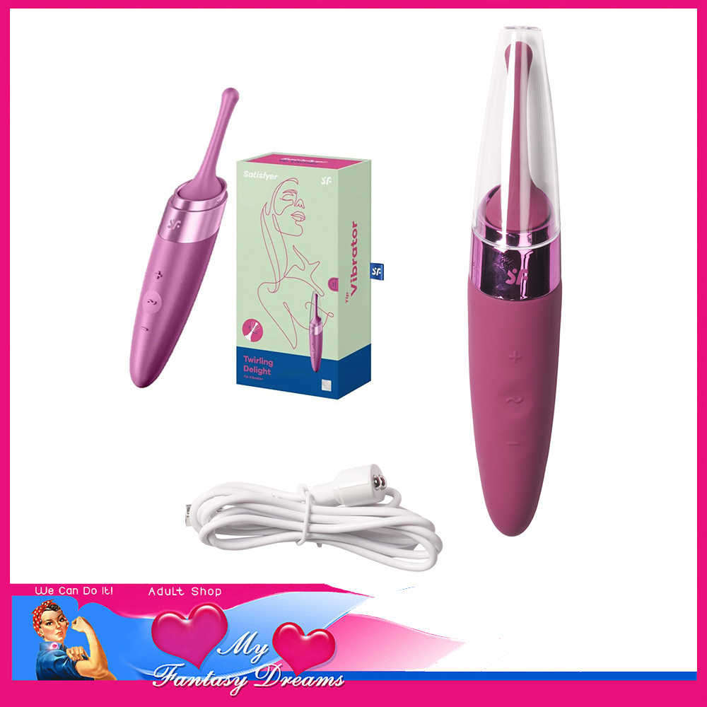 Satisfyer | Twirling Delight 8 Speeds 5 Levels Usb Sonic Intense 7" Vibrator Berry Red