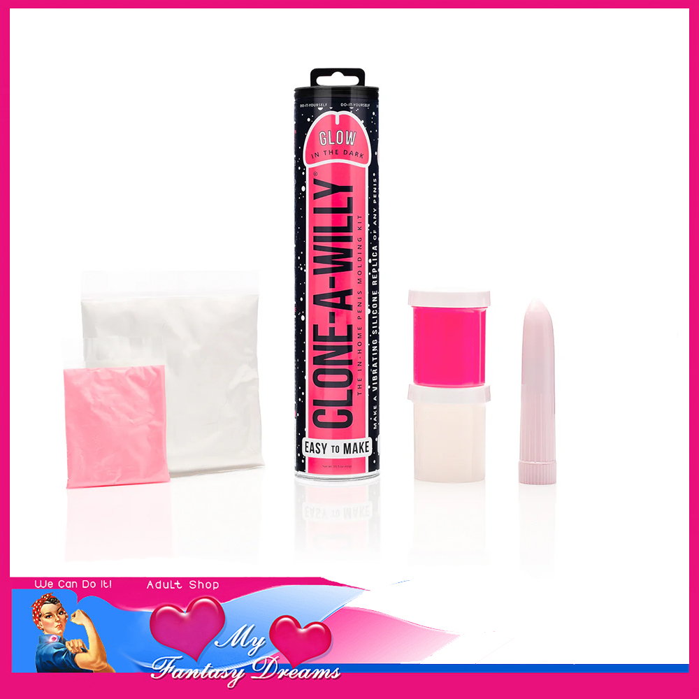 Clone A Willy | DIY Homemade Dildo Clone Kit Glow In The Dark | Pink