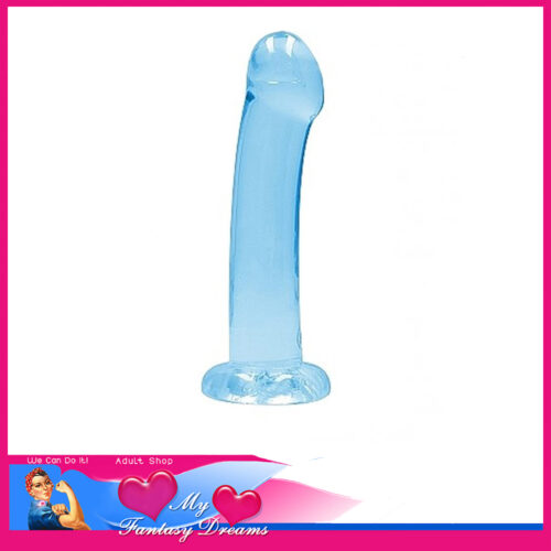 Realrock | 7" Bulbous Tip Anal Plug Dildo Suction Cup Base Tpe - Blue