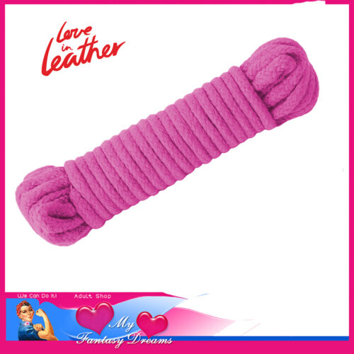 Love In Leather | 20m Cotton Rope Core Poly Blend Outer Premium Pink ROP003PNK