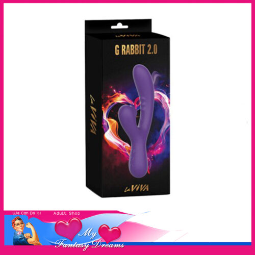 Laviva | G Rabbit 2.0 Vibrating And Clit Sucking Air Wave Rabbit Usb 8.74" Purple