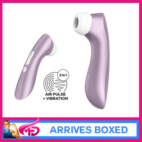Satisfyer | Pro 2+ Vibrating & Air Wave Pulsation Suction Usb Vibrator 10 Speed 2 Motors Purple