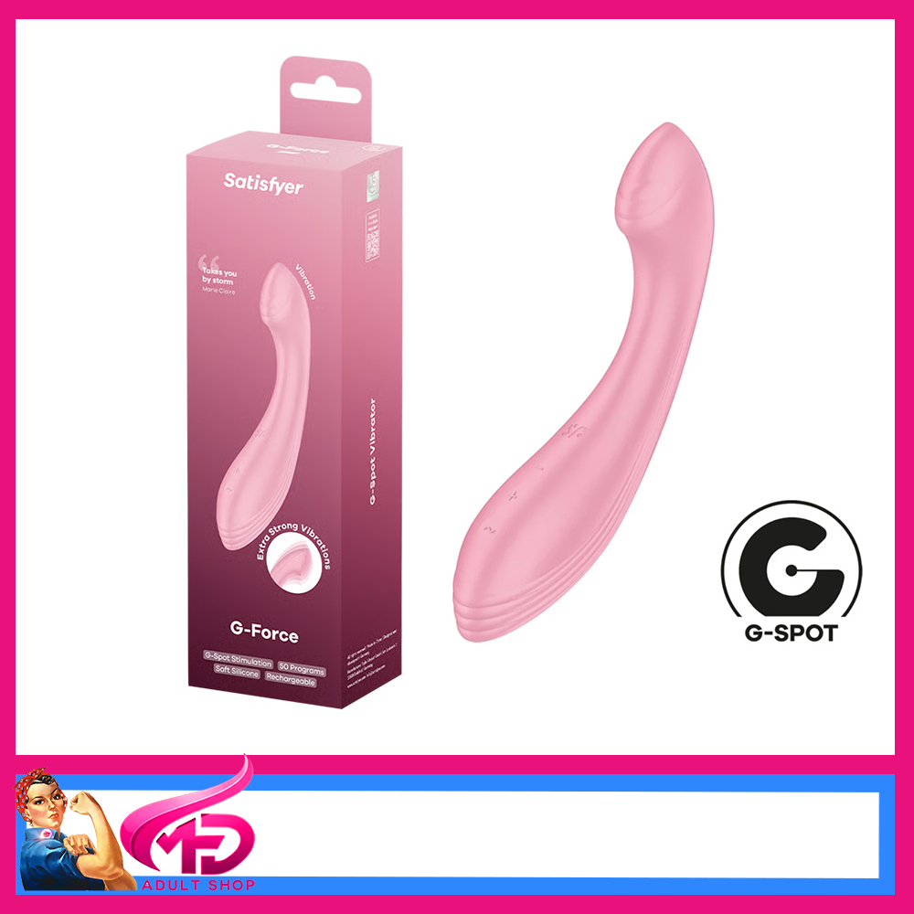 Satisfyer G-Force Pink USB Rechargeable 15 Levels Vibrator clever design
