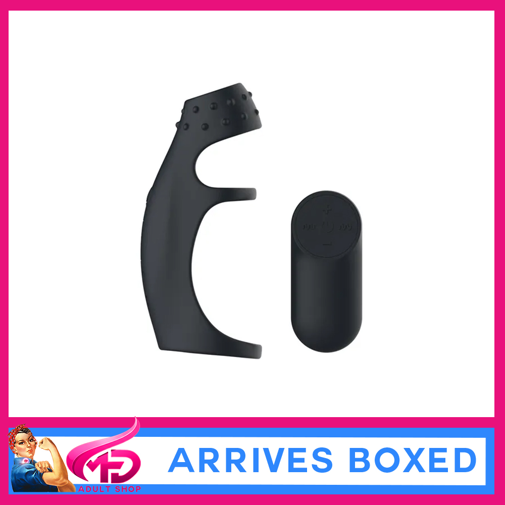 Passion Play Vibrating Cockring Sleeve Stock Code: PP0260 Black USB Rechargeable Vibrating Penis Sleeve with Wireless Remote