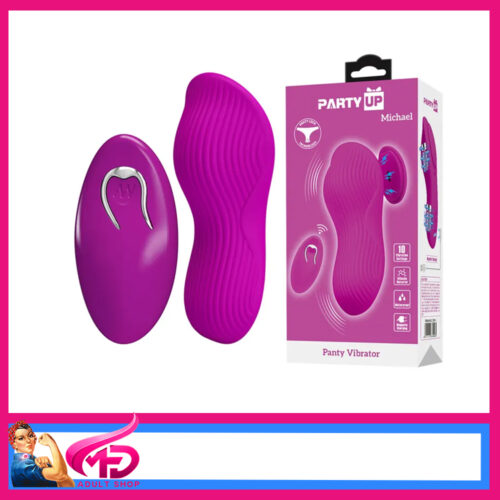 Party Up MICHAEL Panty Vibe - Pink Stock Code: BW-022100W-PU Pink USB Rechargeable Panty Vibrator with Wireless Remote Control