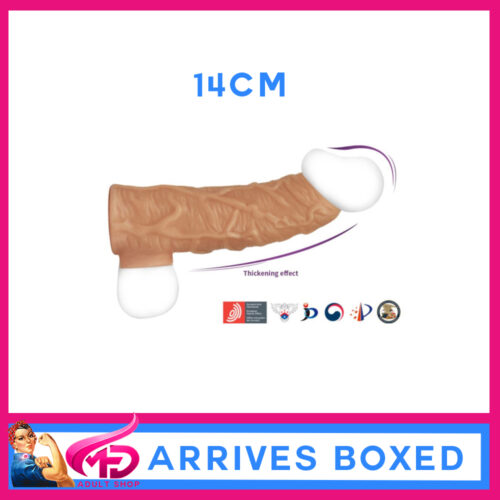 Kokos | Nude Sleeve L 14cm Soft Stretchy Veined Penis Girth Enhancer