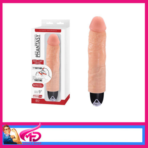Phantasy | Dildo Vibrator Realistic Penis 9″ Battery Constant Multi 5 Vibrations