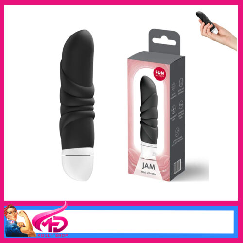 Fun Factory JAM 12.2cm Petite Grumbly Vibrator Battery Black