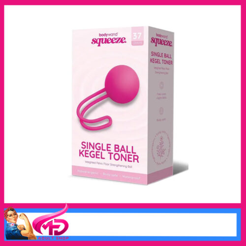 Bodywand | Squeeze Single Ball 3.2cm Kegel Toner Pelvic Floor Wobbling 37g Pink