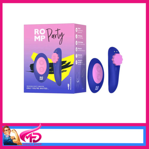 Romp | Party Panty Vibrator Usb 3.42" Wearable 7 Speeds Remote Purple